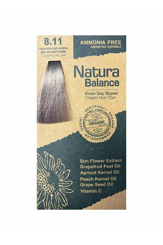 NATURA BALANCE SAÇ BOYASI 8.11 YOĞUN KÜLLÜ AÇIK KUMRAL