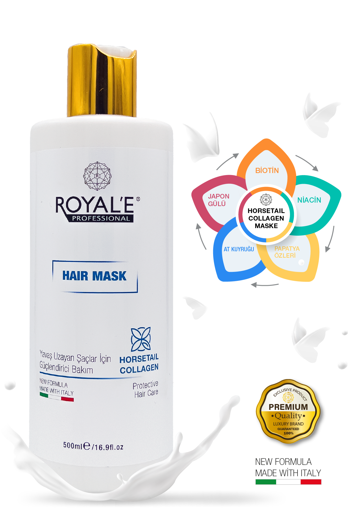 Saç Maskesi - Horsetail Collagen Hair Mask 500ml