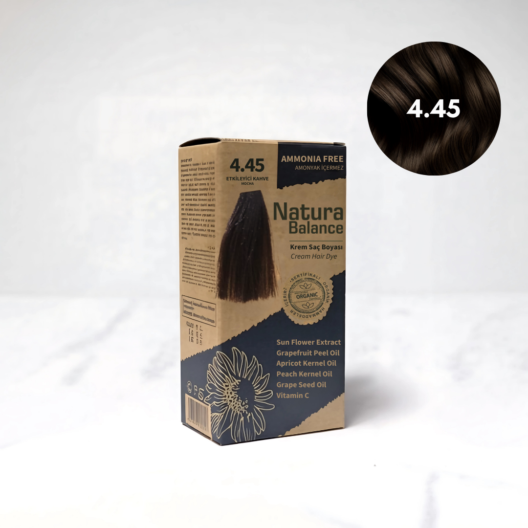 Natura Balance Kit Saç Boyası 60ml 4.45 Etkileyici Kahve