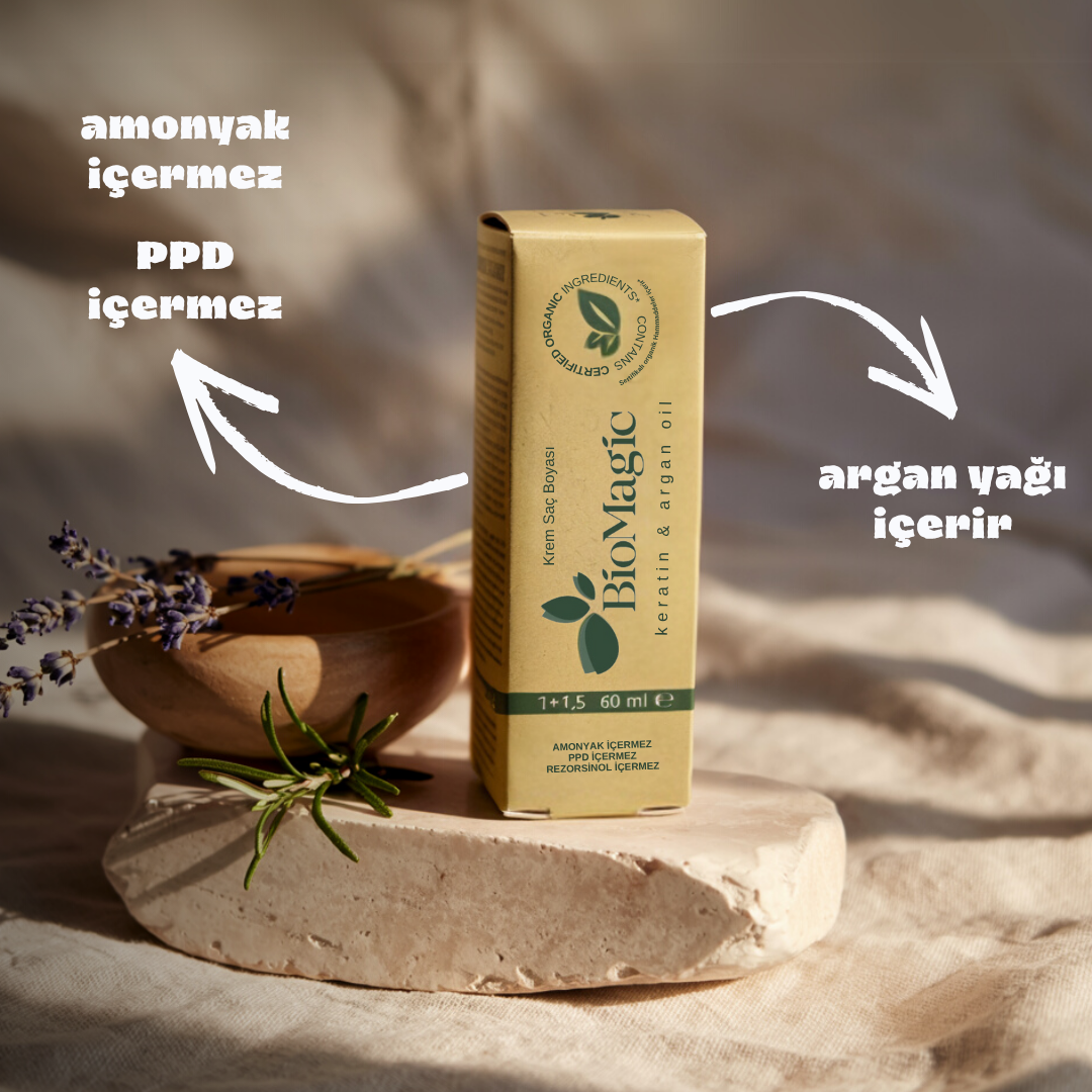 BioMagic Krem Saç Boyası 60ml 66.78 Çikolata Karamel & 20 Vol. Oksidan 90ml