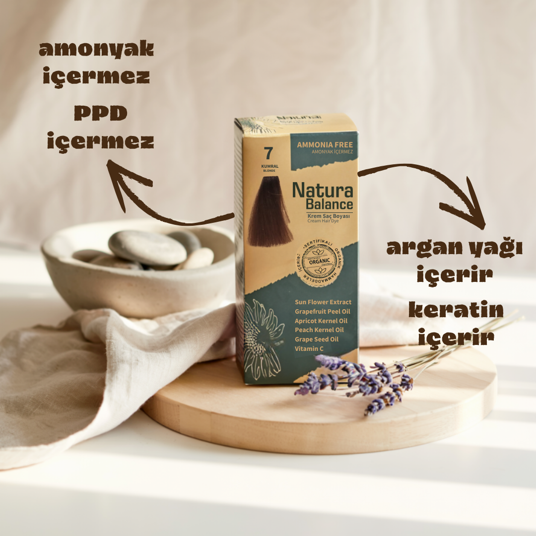 Natura Balance Kit Saç Boyası 60ml 7 Kumral