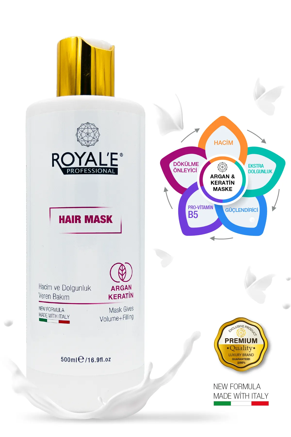 Argan & Keratin Saç Maskesi 500ml