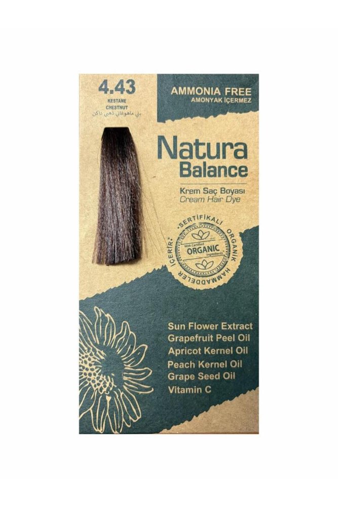 NATURA BALANCE SAÇ BOYASI 4.43 KESTANE