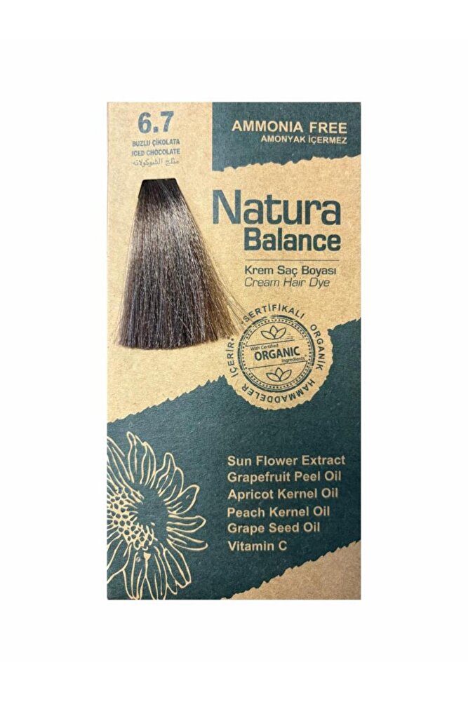 NATURA BALANCE SAÇ BOYASI 6.7 BUZLU ÇİKOLATA