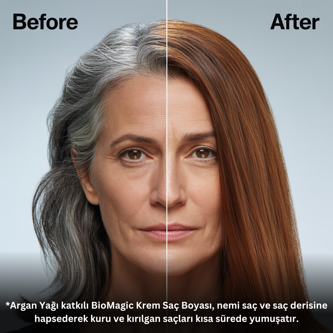 BioMagic Krem Saç Boyası 60ml 4.00 Kahve &  20 Vol. Oksidan 90ml