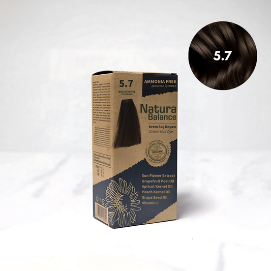 Natura Balance Kit Saç Boyası 60ml 5.7 Buzlu Kahve