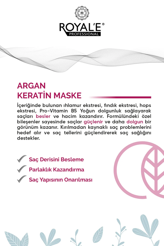 Argan & Keratin Saç Maskesi 500ml