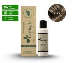 BioMagic Krem Saç Boyası 60ml 7.72 Küllü Kumral &  20 Vol. Oksidan 90ml