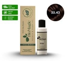 BioMagic Krem Saç Boyası 60ml 55.43 Ceviz Kabuğu &  20 Vol. Oksidan 90ml